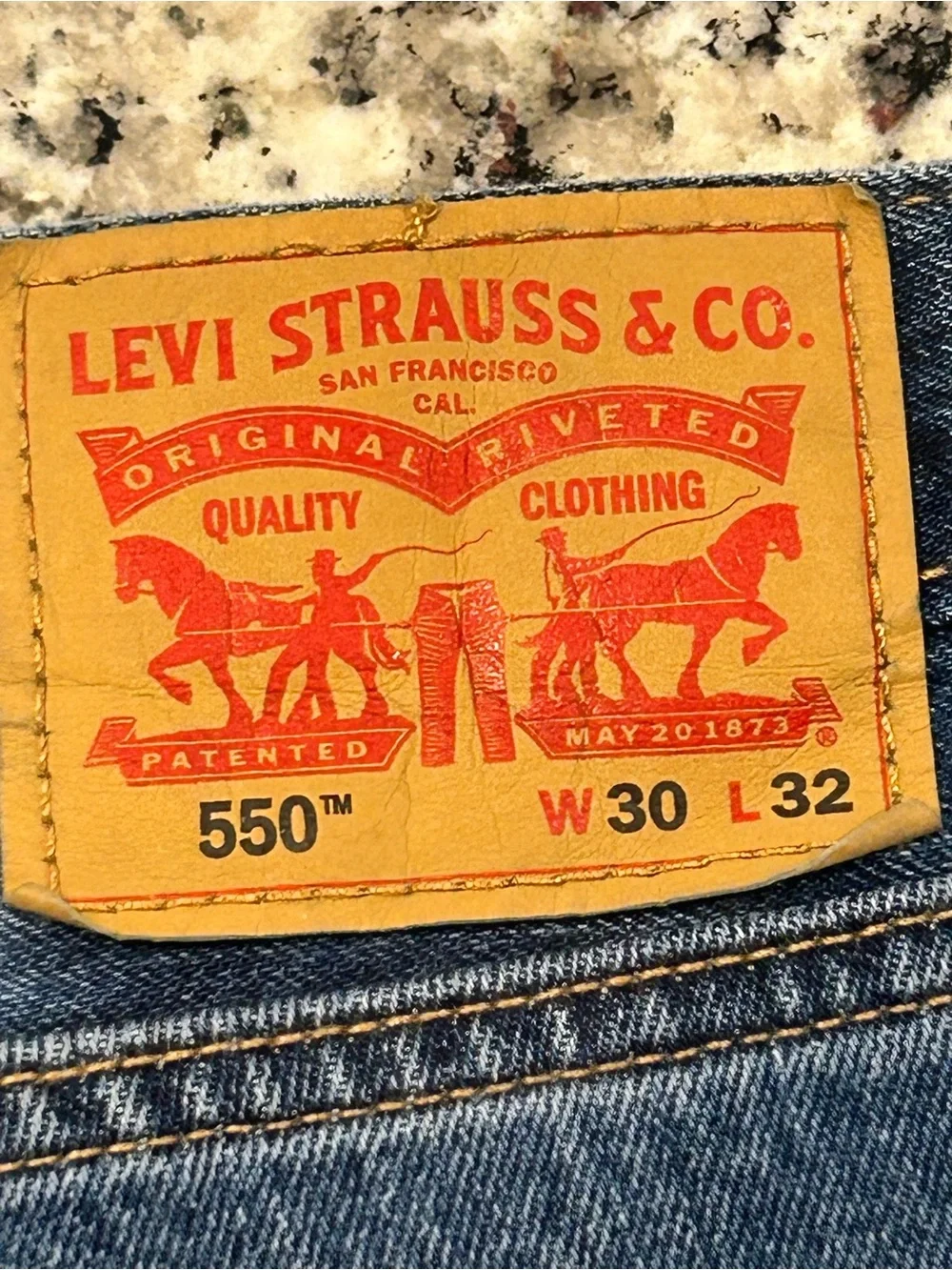 Levi’s‎ 550 Classic Men's Blue Relaxed Fit Denim Straight-Leg Jeans 30x32 Casual